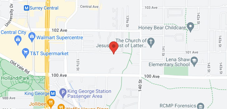 map of 1404 13880 101 AVENUE
